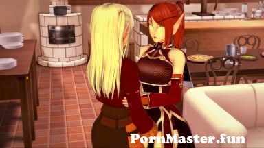 Hot Horde elves have lesbian sex. Eating pussy, trib orgasm ...