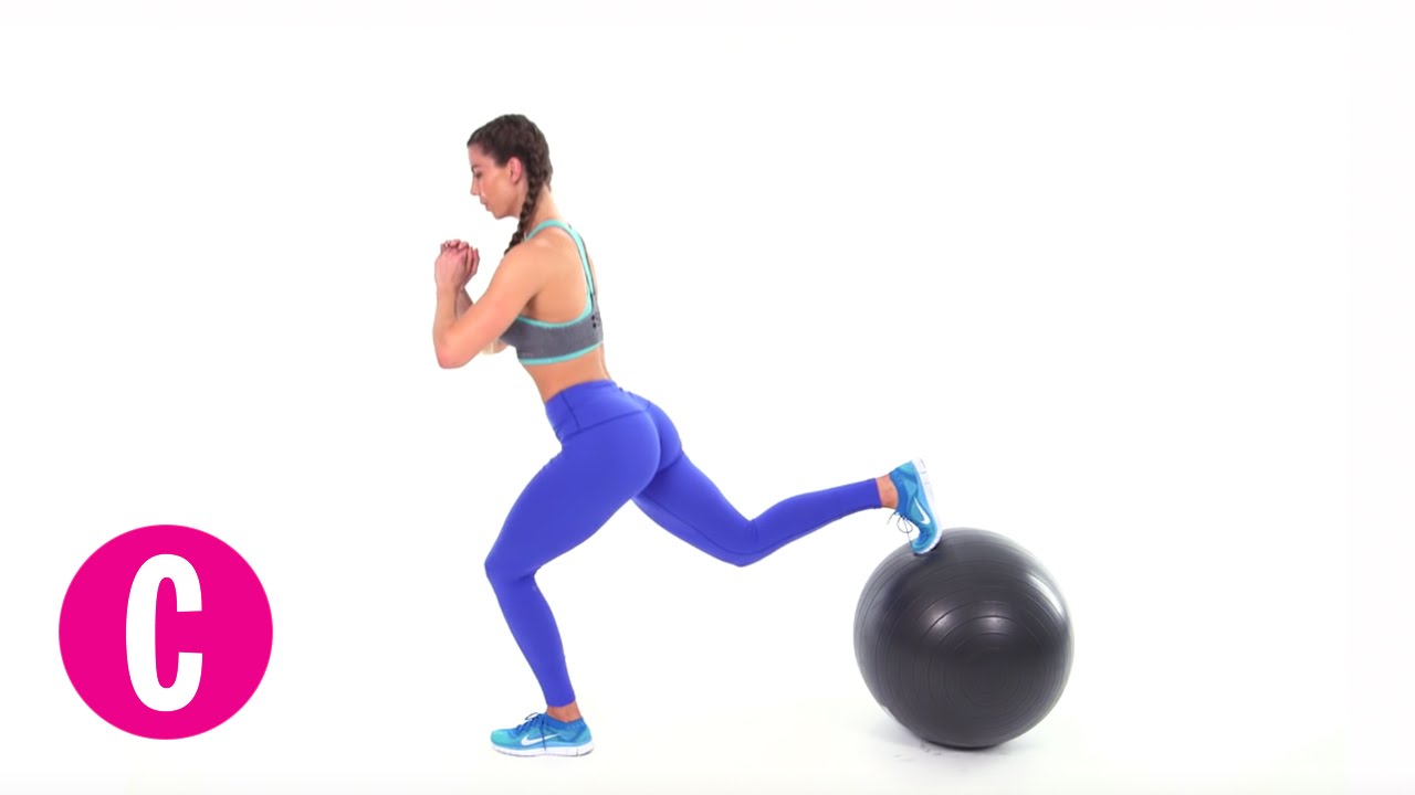 6 Exercise Ball Moves to Make Your Butt Round AF | Cosmopolitan ...