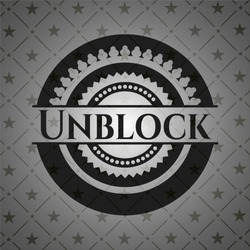 Unblock Black Emblem Vintage Stock Vector (Royalty Free ...