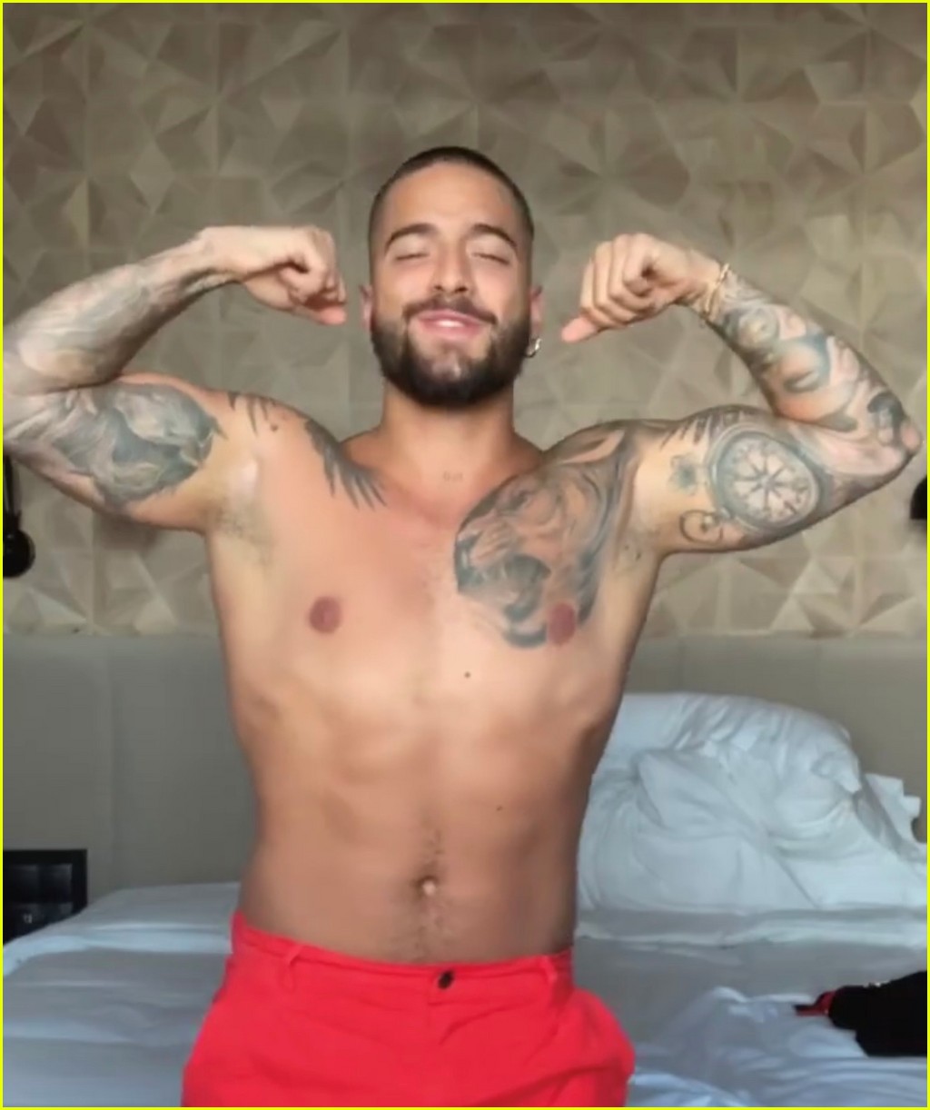 Maluma Dances Shirtless to 'Instinto Natural' in Sexy Video ...