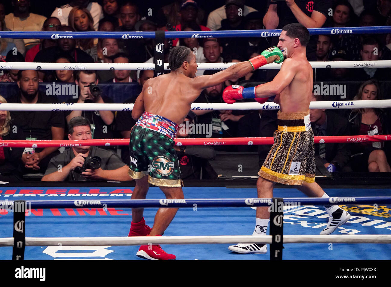 Brooklyn, New York, USA. 8th Sep, 2018. DANNY GARCIA battles SHAWN ...