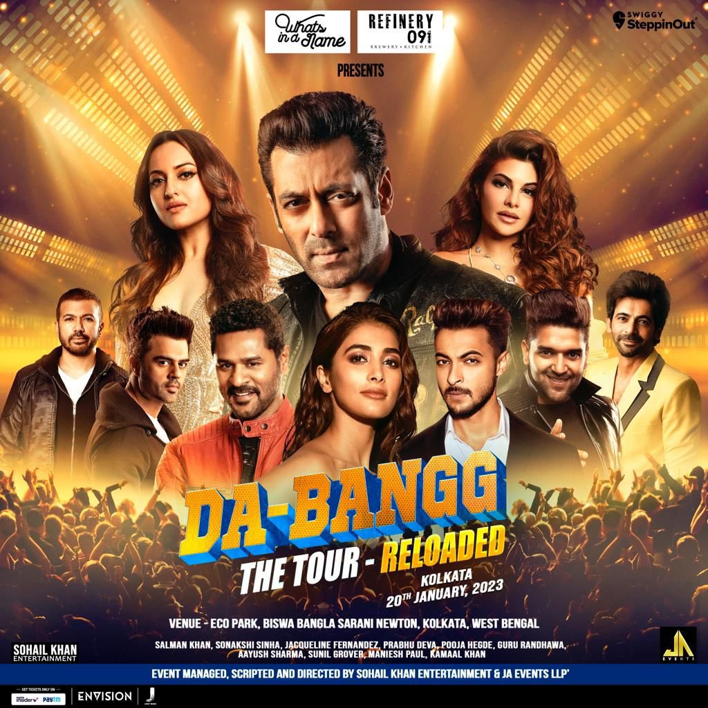 Salman Khan on X: "THE TOUR - RELOADED in Kolkata on 20th Jan 2023 ...