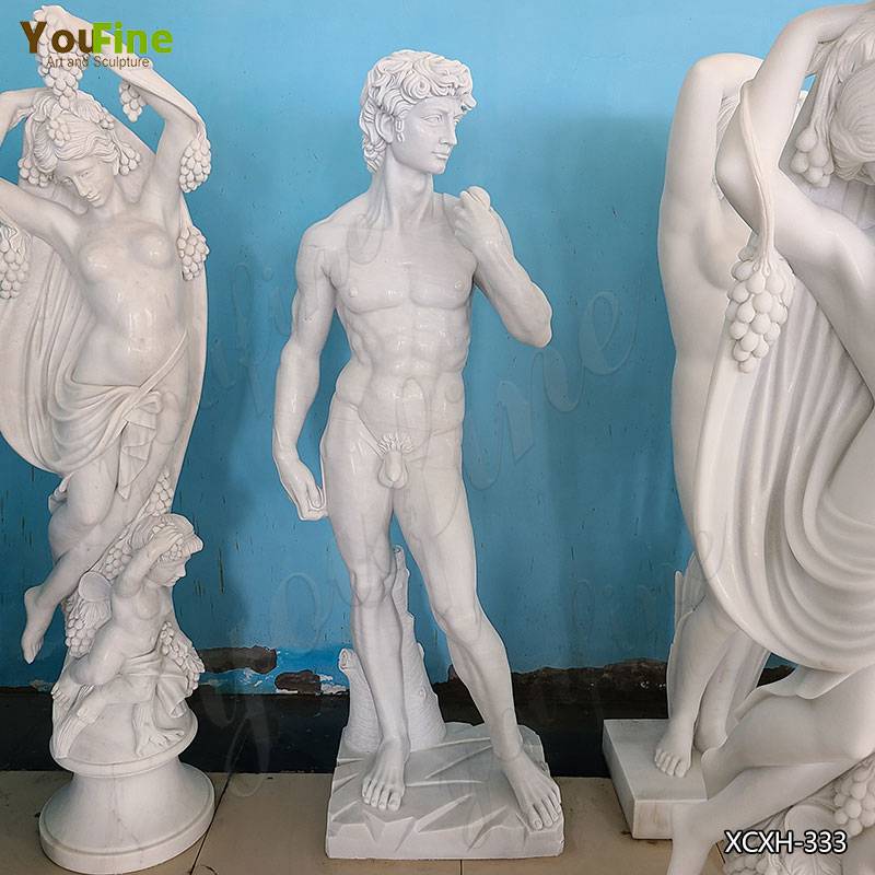 High Polished Famous White Marble David Statue Sculpture in Stock ...