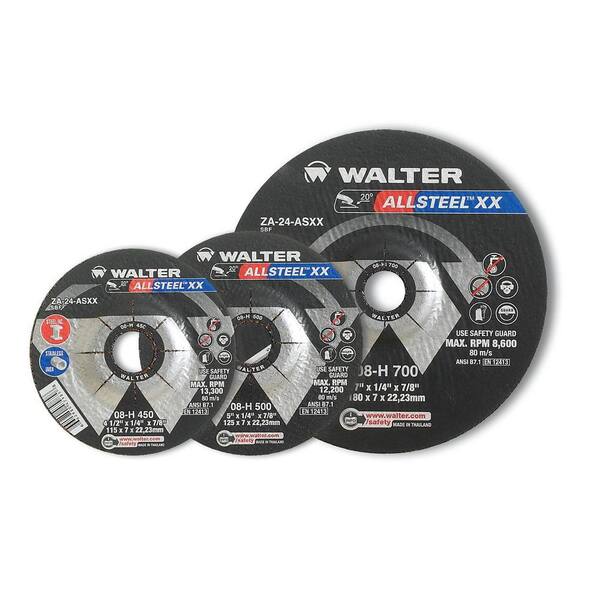 WALTER SURFACE TECHNOLOGIES ALLSTEEL XX 7 in. x 5/8-11 in. Arbor x ...