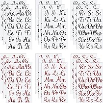 Amazon.com: 18 Sheet Iron Letters Iron on Letters Cursive Heat ...