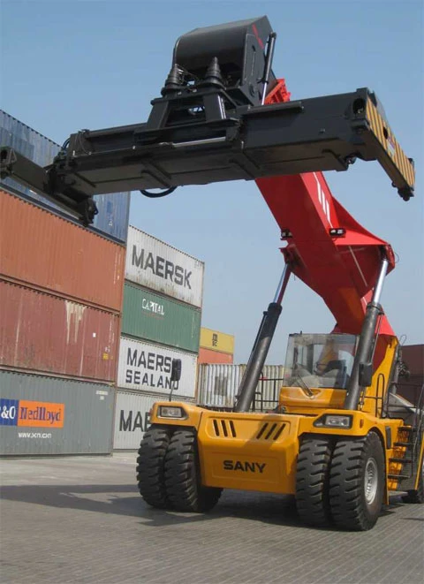 Sany 45 Ton Reach Stacker for Containers 5 Layer High 15100mm for ...