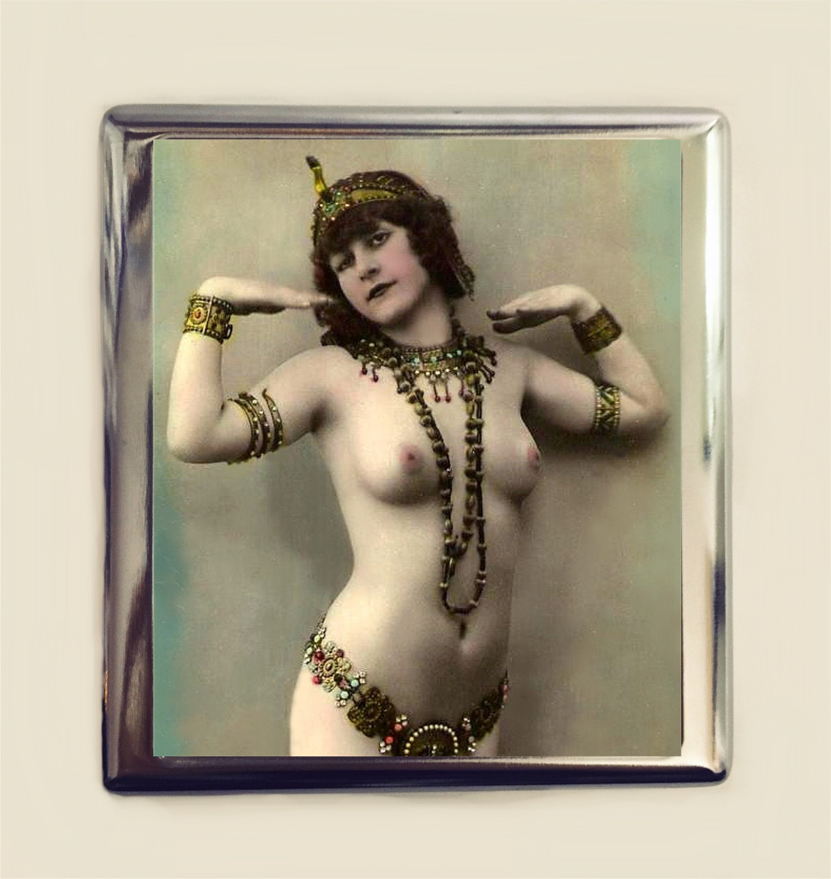 Nude Cleopatra Cigarette Case Business Card ID Holder Wallet ...