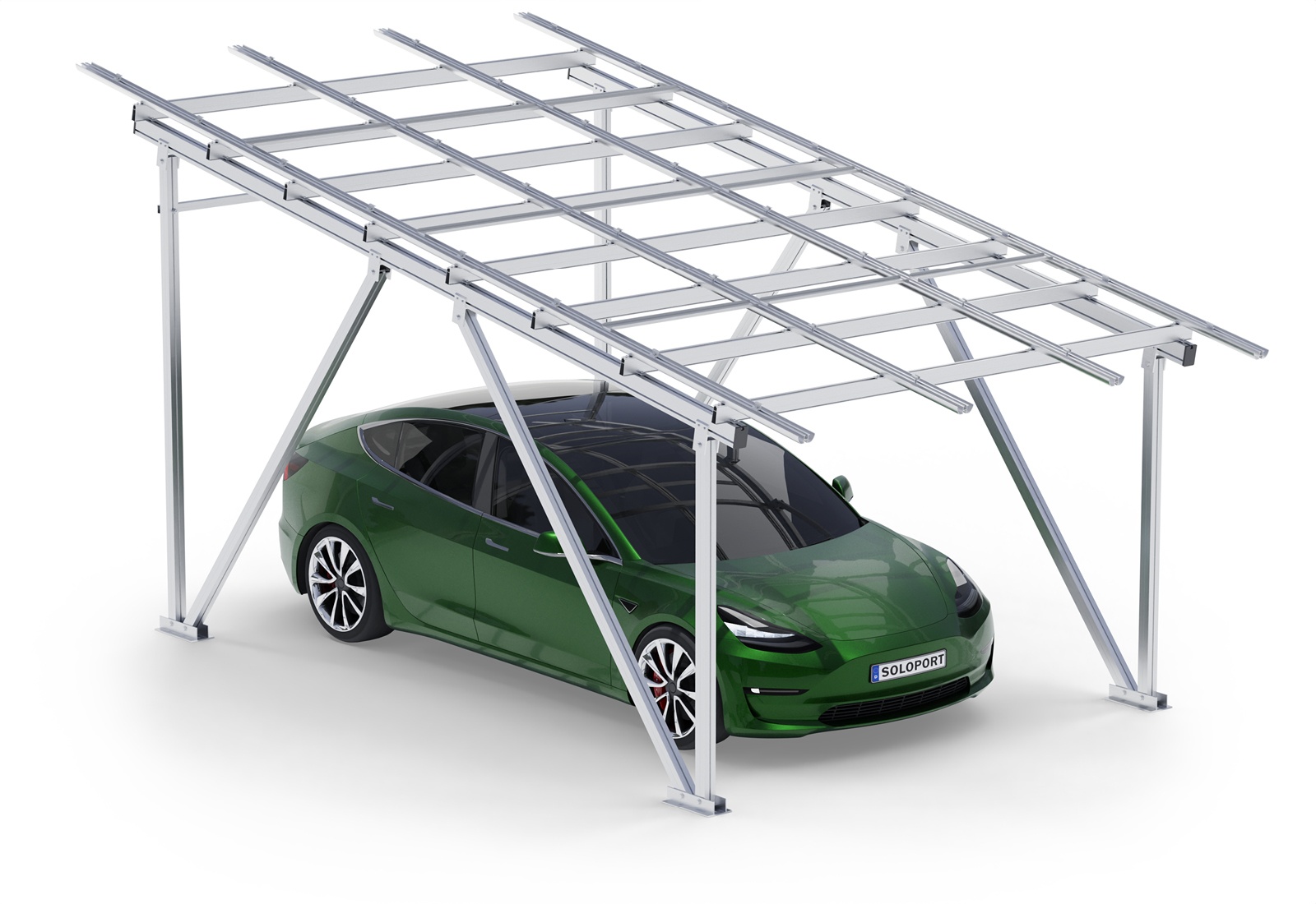 Carport frame SPG, aluminum, clearance height 2.200 mm, SoloPort ...