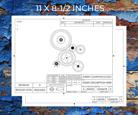 Visio Format Engineering Drawing Schematic or Blueprint - Etsy