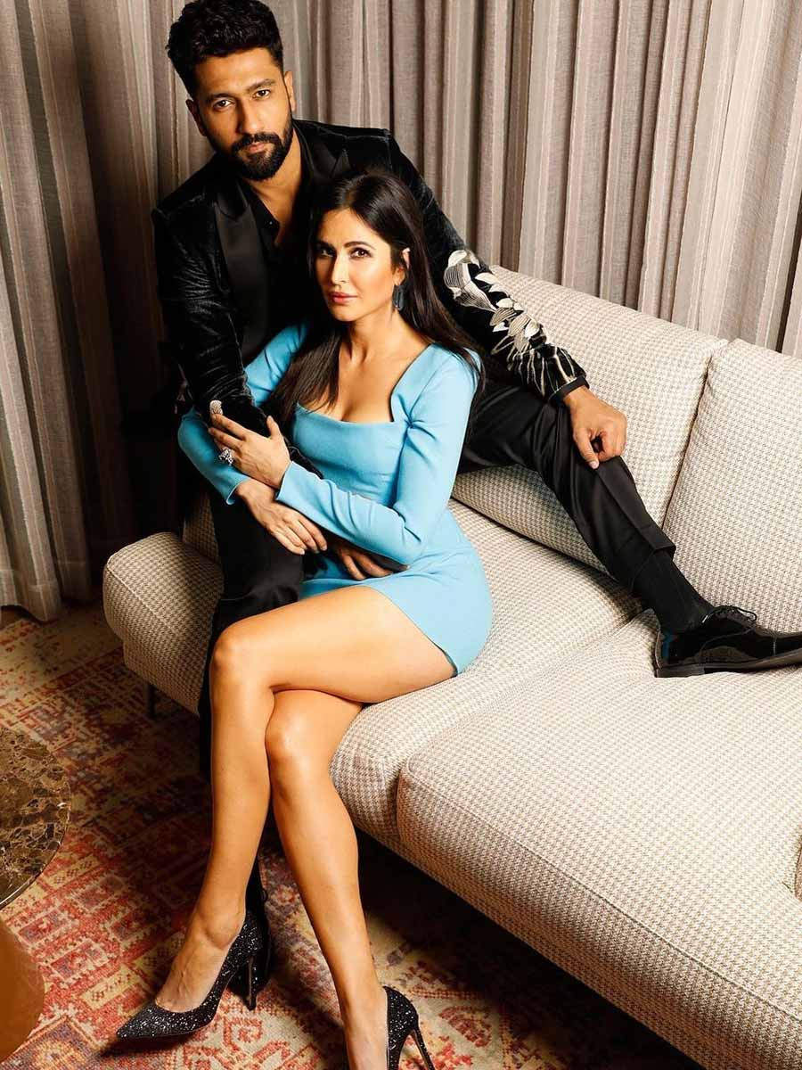 Katrina Kaif and Vicky Kaushal share a romantic embrace in the ...