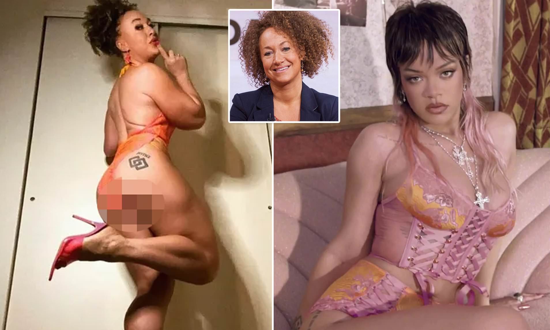 Rachel Dolezal poses in lingerie from Rihanna's Savage X Fenty ...