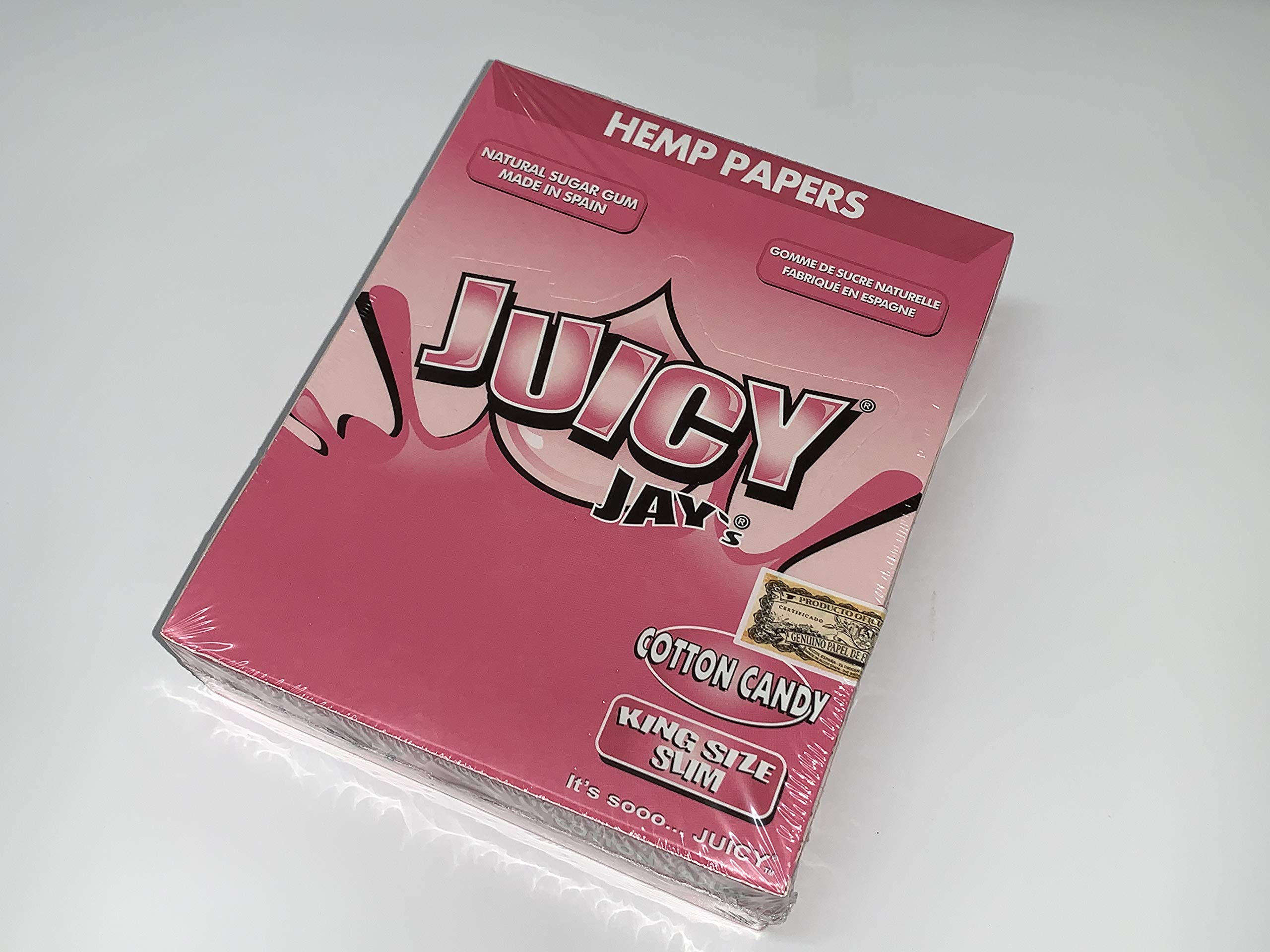 Amazon.com: Juicy Jay King Size Slim Rolling Paper Cotton Candy ...