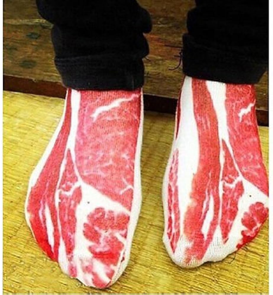 Amazon.com: UeeCom Meat Steak Ankle Socks : Clothing, Shoes & Jewelry