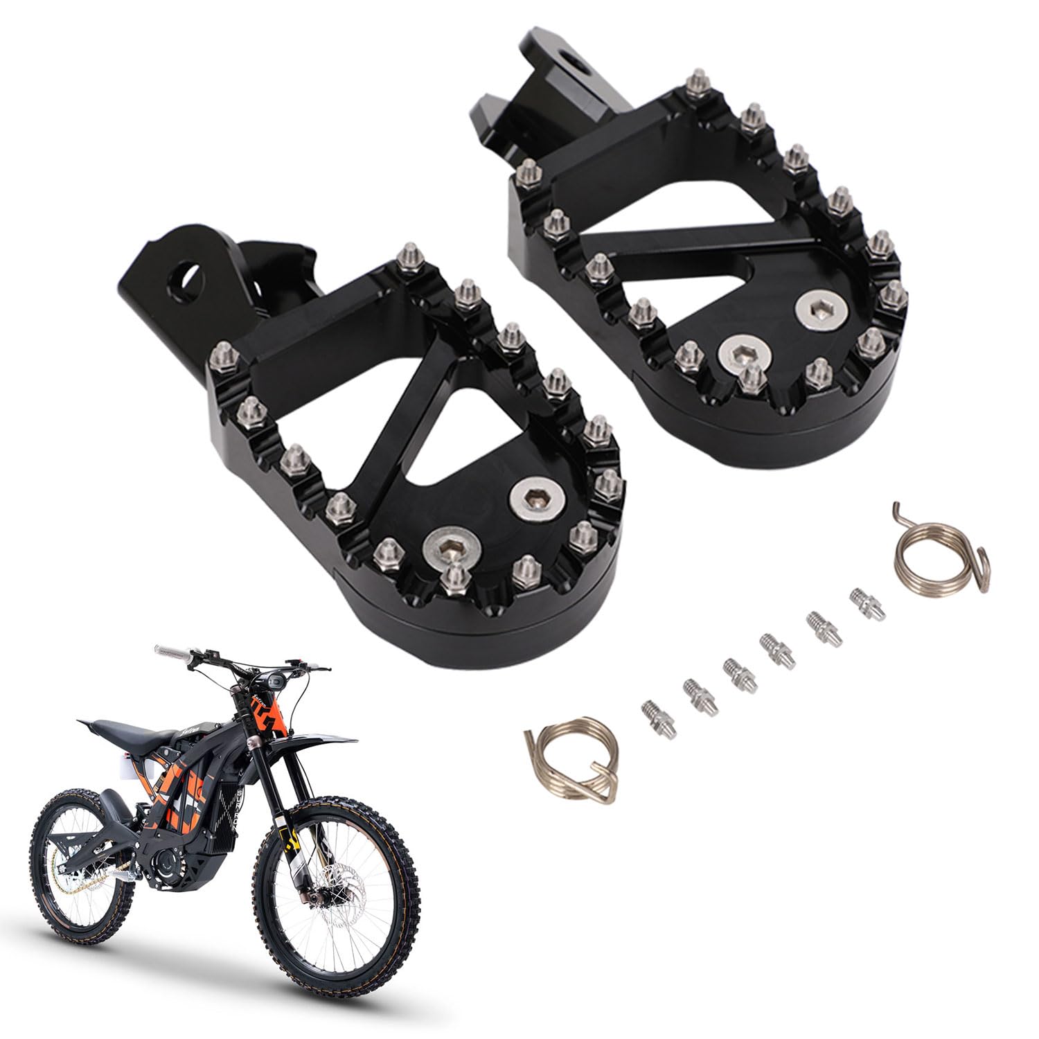 Amazon.com: Dirt Bike Foot Pegs Motorcycle Footpegs Foot Pedals ...