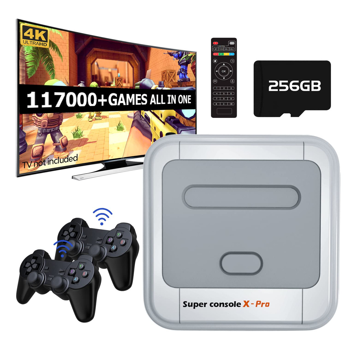 Super Console X Pro,117,000+ Classic Games Retro Video Game ...