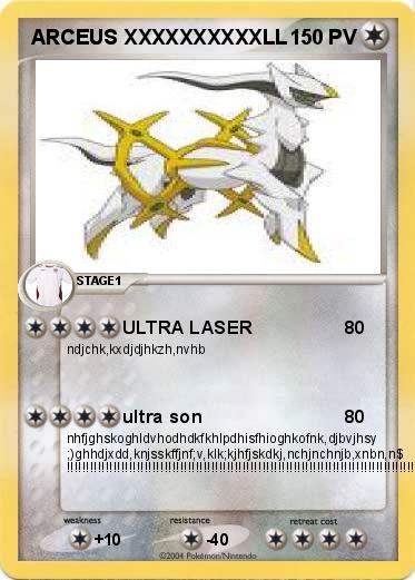 Pokemon ARCEUS XXXXXXXXXXLL