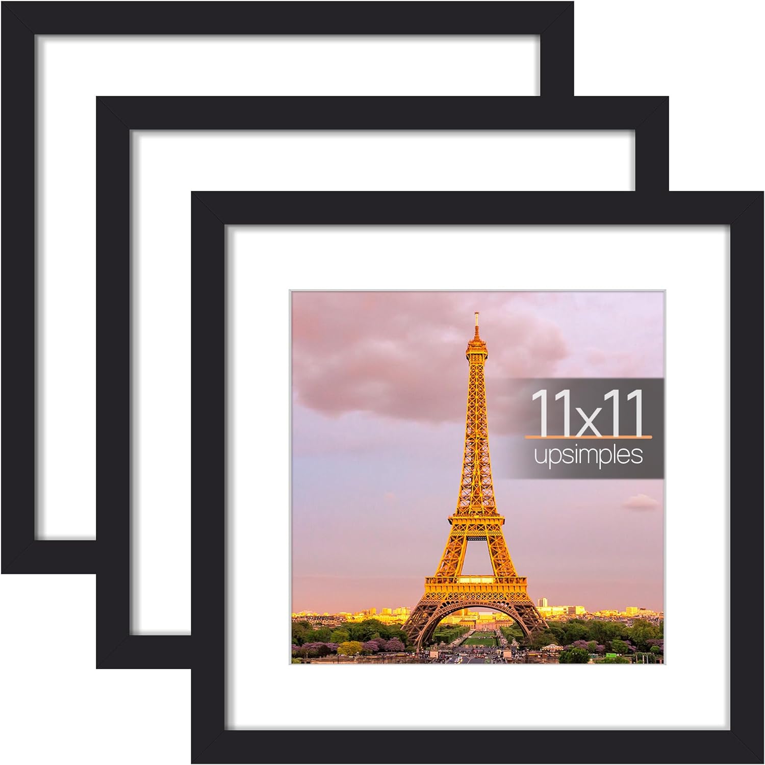 upsimples 11x14 Picture Frame Set of 3, Made of High Definition ...