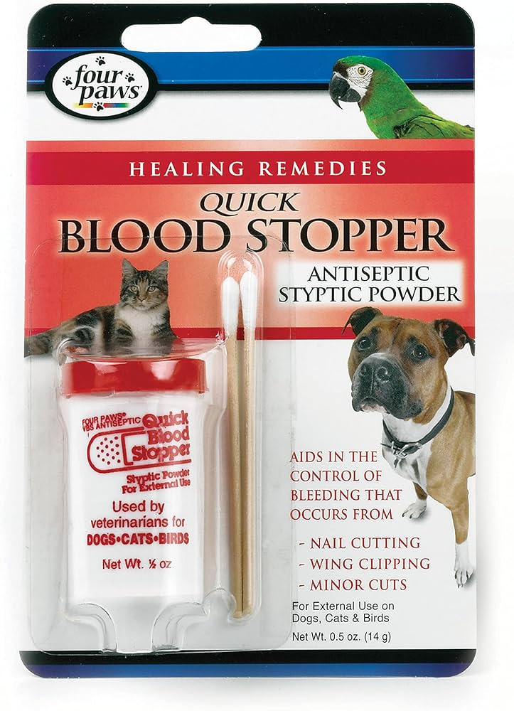 Amazon.com: Four Paws Antiseptic Pet Blood Stopper Powder for Dogs ...