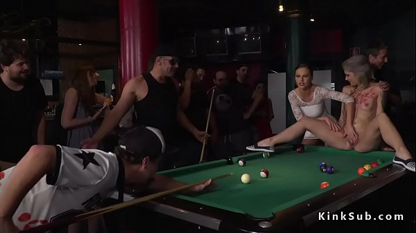 Hot blonde humiliated in public pool bar - XVIDEOS.COM