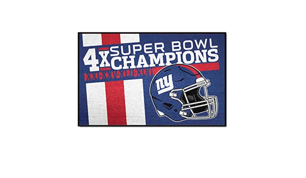 Amazon.com : FANMATS 30968 New York Giants Dynasty Starter Mat ...