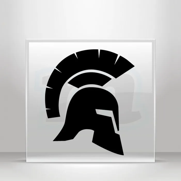 Sticker Decal Spartan Roman helmet ancient Atv Bike Garage A19 ...