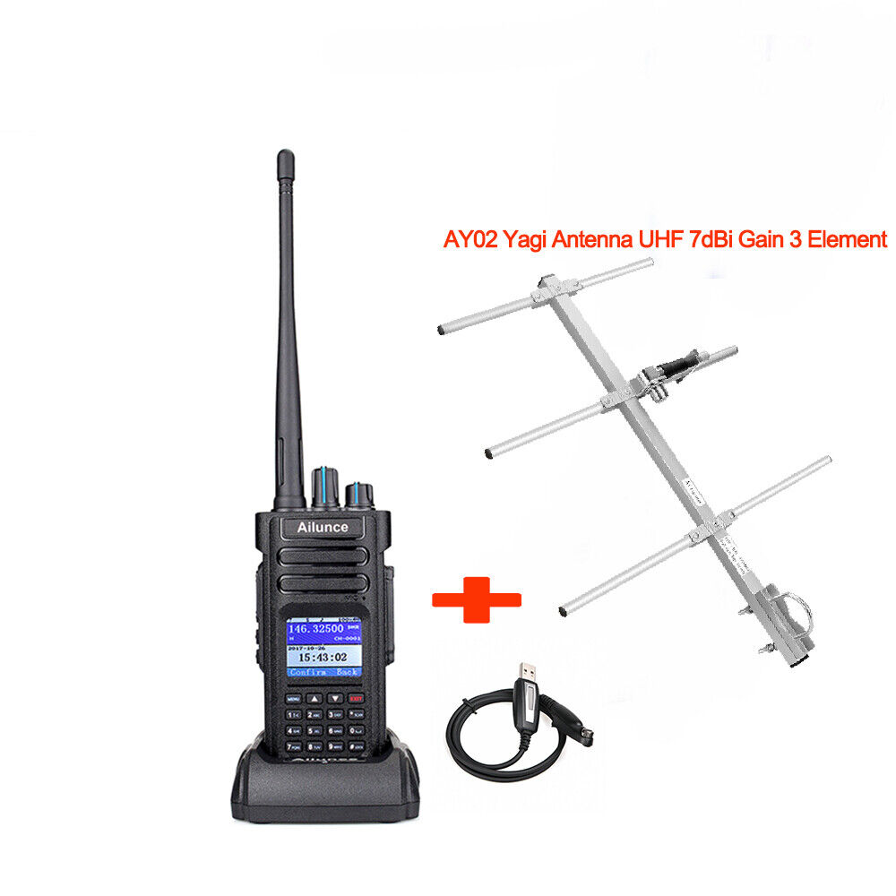 Ailunce HD1 GPS UHF/VHF Ham Radio Walkie Talkie Digital/Analog ...