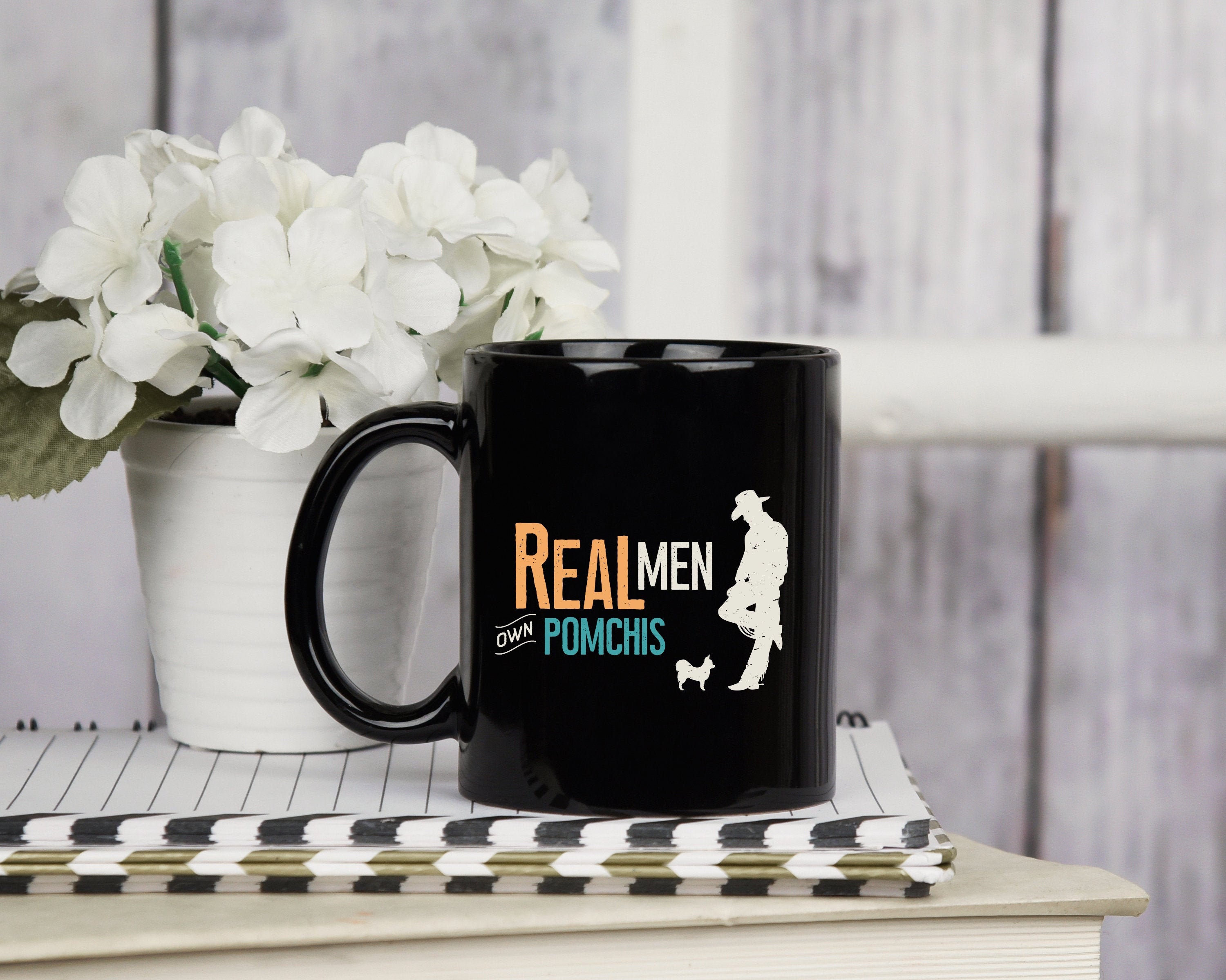 Real Men Own Pomchis Mug Pomchi Owner Gift Pomchi Mug - Etsy