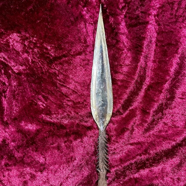 Armoury Antiques and Militaria: Ref: XXX - Antique African Spear Head.