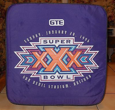 Vintage Super Bowl 30 XXX SGA Seat Cushion Cowboys Steelers 1996 ...