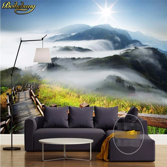 beibehang photo wall paper Luxury Quality HD Plank road clouds ...
