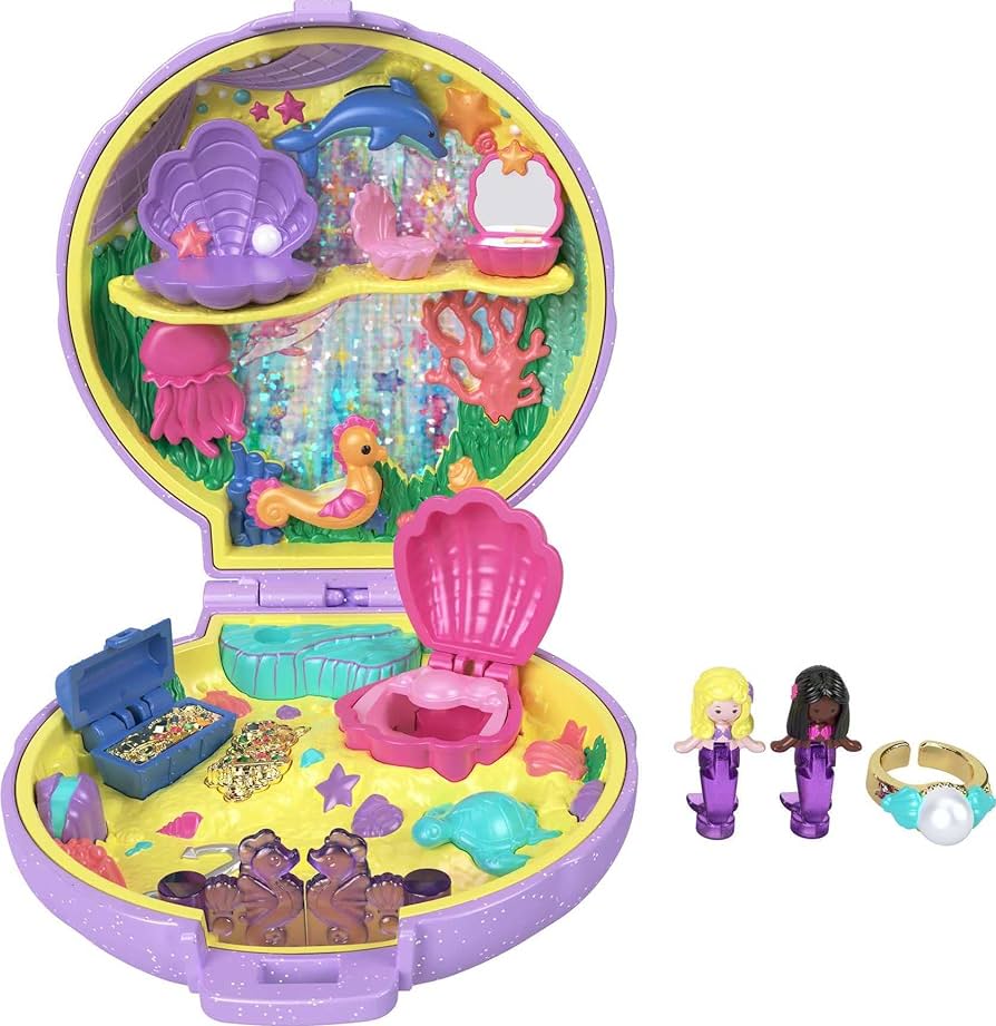 Amazon.com: Polly Pocket Keepsake Collection Mermaid Dreams ...