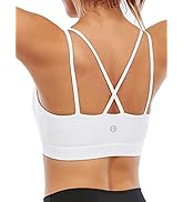 RUNNING GIRL Sports Bra for Women, Sexy Crisscross Back Medium ...