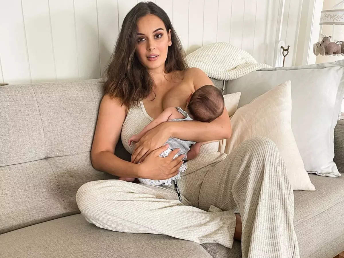 Evelyn Sharma shares new breastfeeding picture with daughter Ava ...