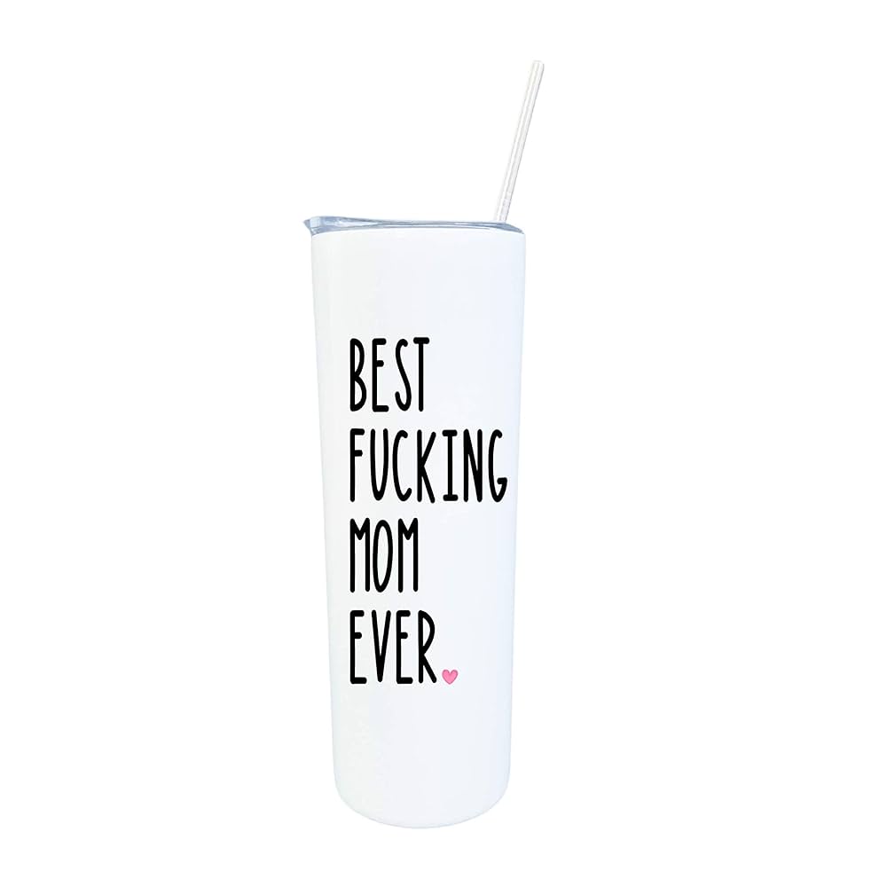 Amazon.com: Best Fucking Mom Ever - Skinny Stainless Steel Tumbler ...