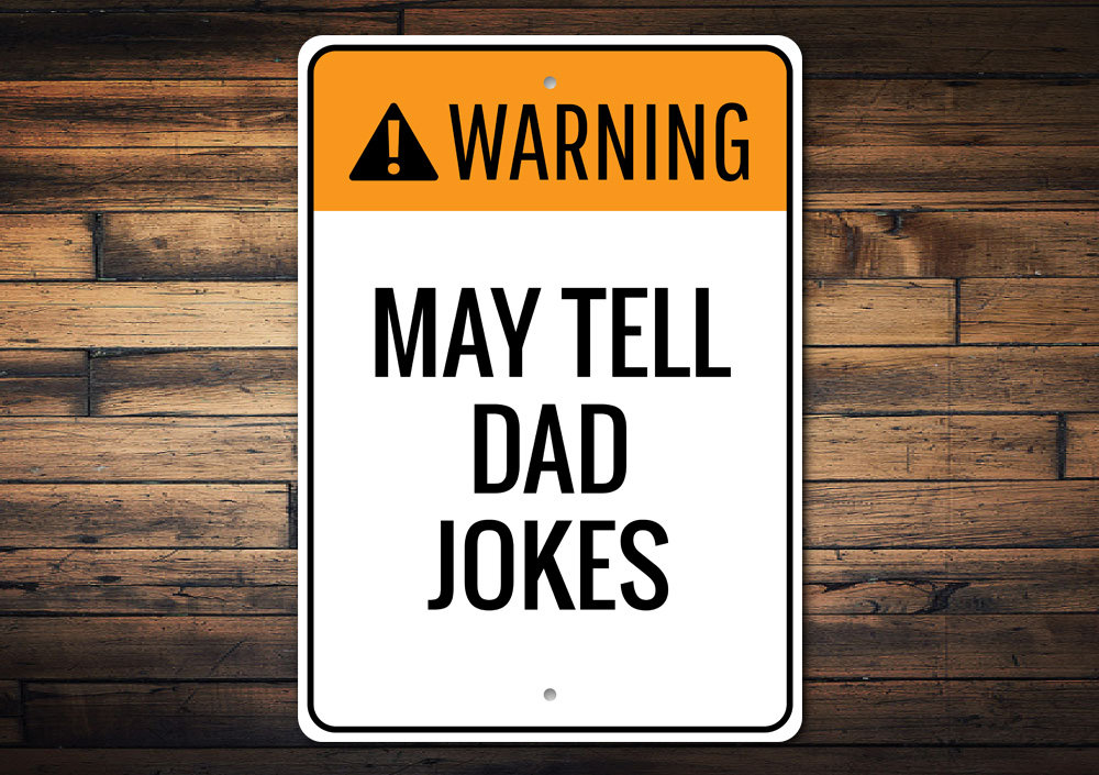 Run Dad Jokes Ahead Dad Joke Decor May Tell Dad Jokes - Etsy