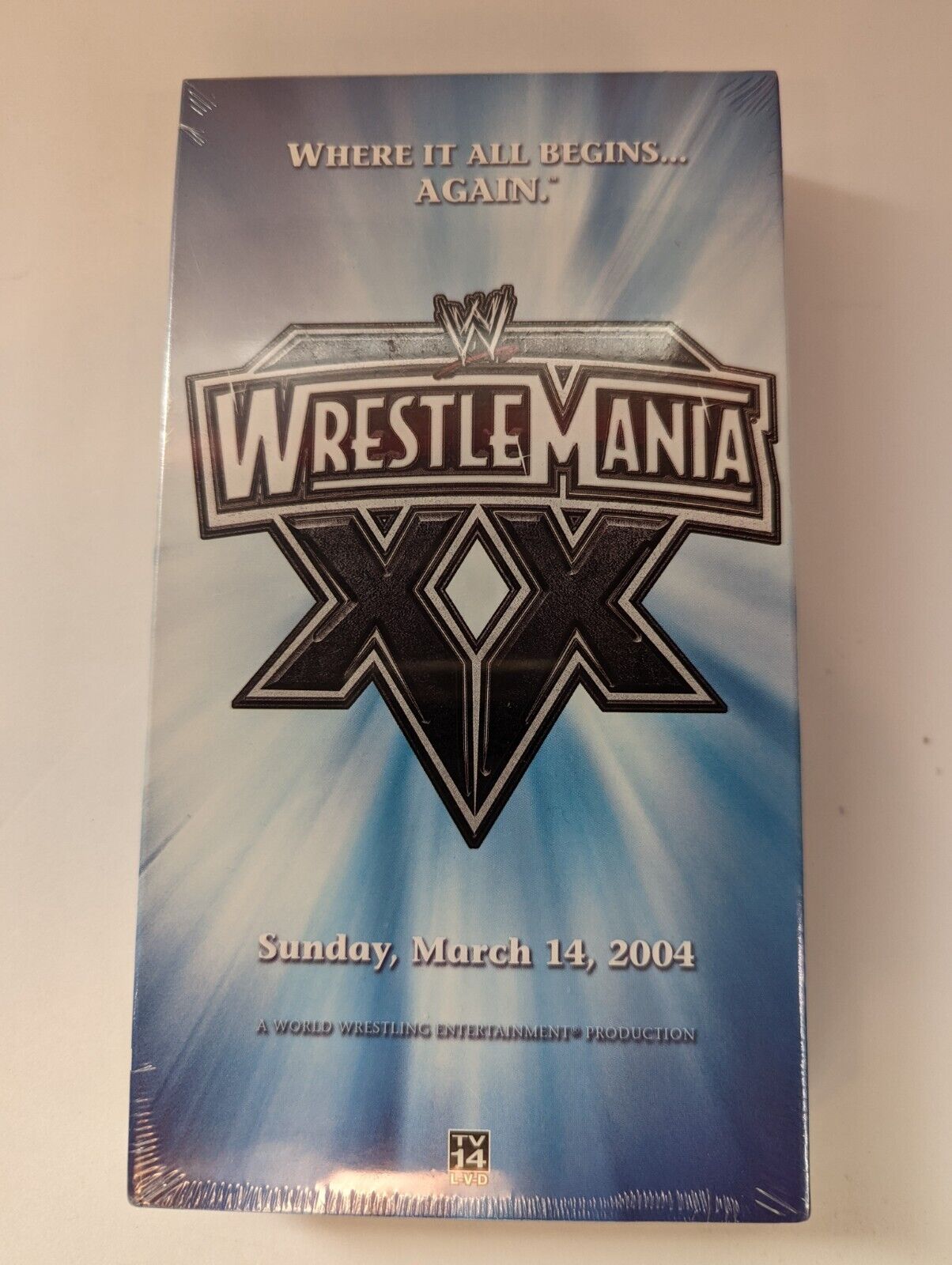 WWE WRESTLEMANIA 20 XX wrestling vhs WWF Home Video - NEW SEALED ...