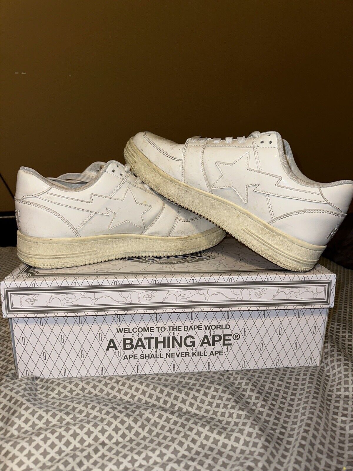 All White Bapestas | eBay