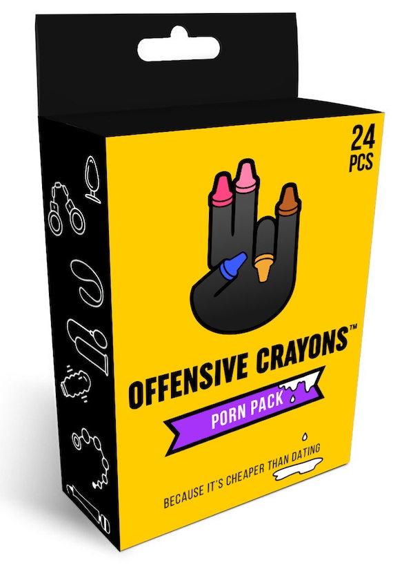 Offensive Crayons: Porn Pack /funny Gifts Gag Gift Funny - Etsy