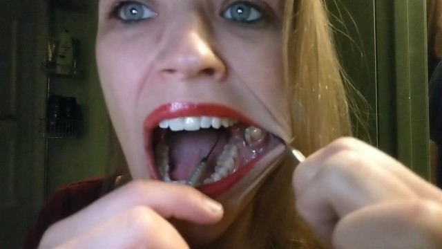 Mouth Tour & self Dentistry - Teeth Scraping, Tools, Uvula ...