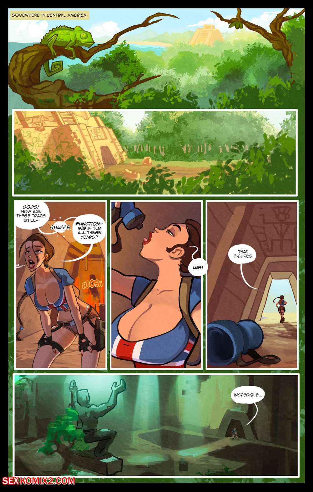 ✅️ Porn comic Lara Croft & The Guardian Of Pleasure. The Dirty ...