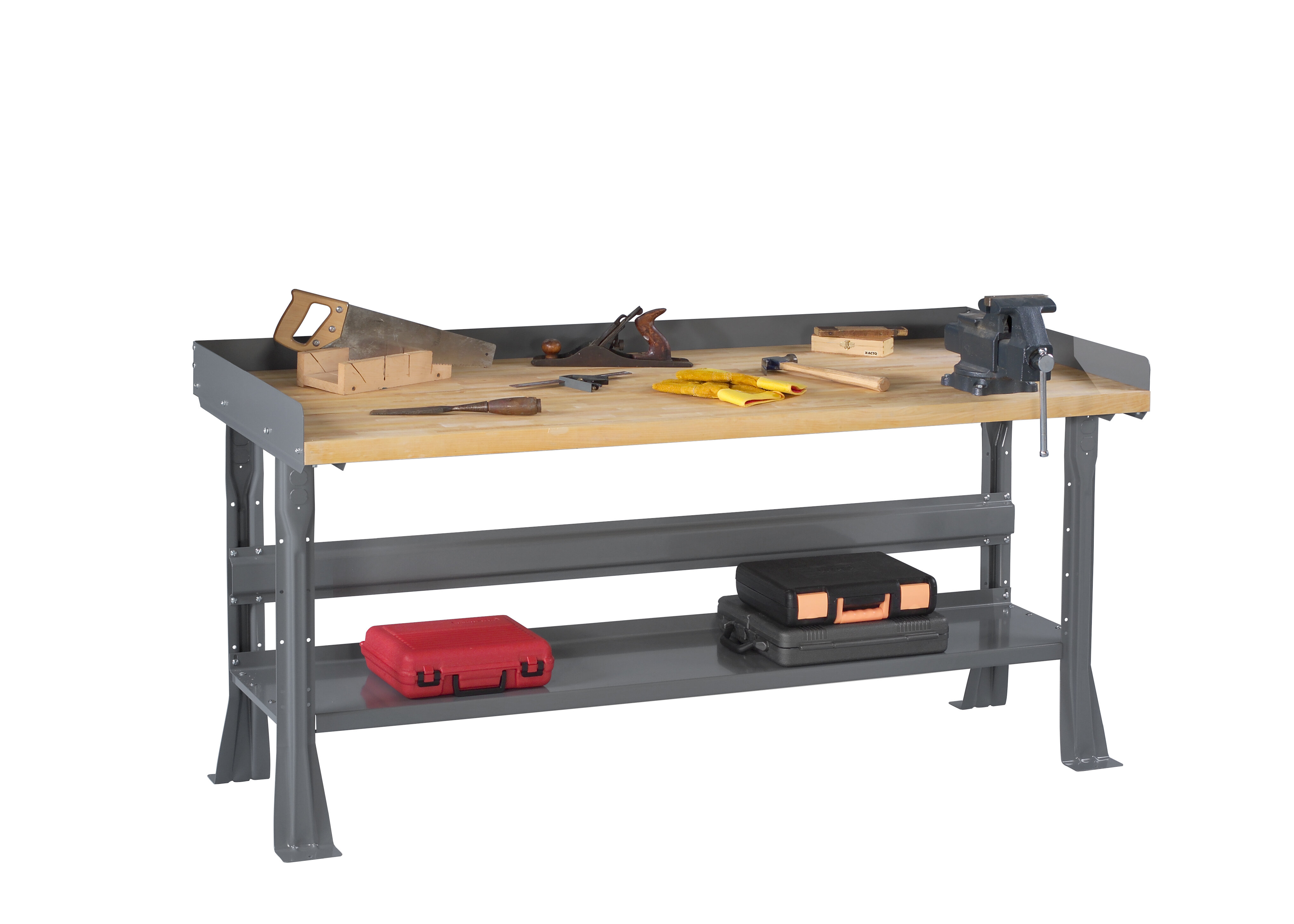 Tennsco Butcher Block Top Workbench | Wayfair