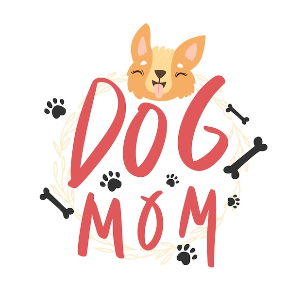 Dog mom Vectors & Illustrations for Free Download | Freepik