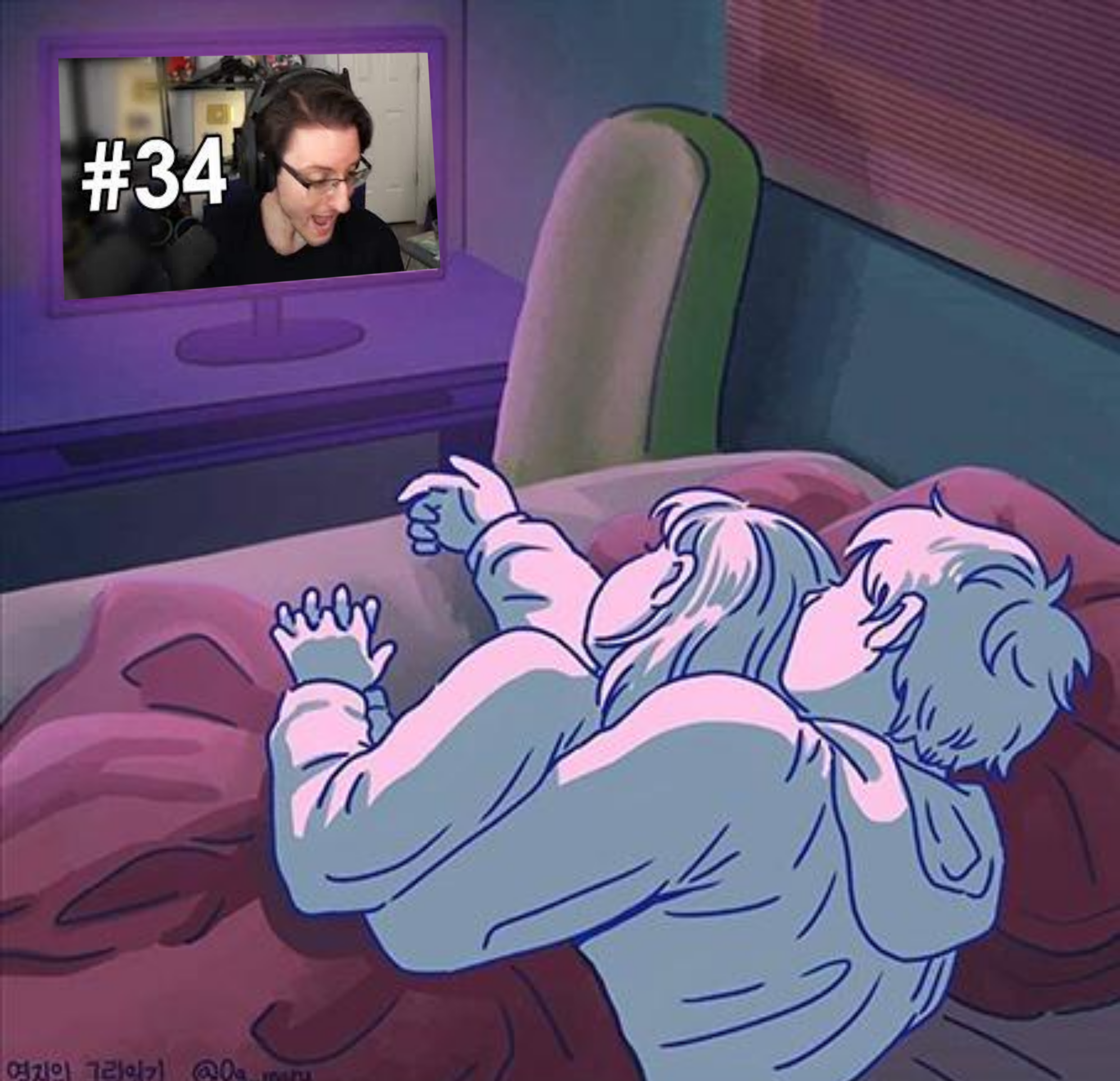 Me and my partner watching Datto's easy grandmaster sex tutorial ...