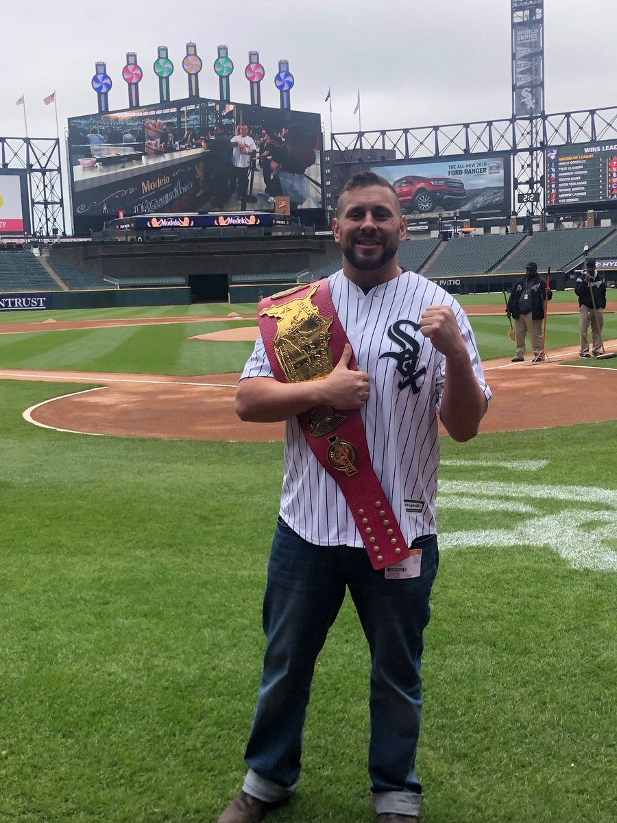 National Champion Throws Out the first pitch... - Alliance Wrestling ...