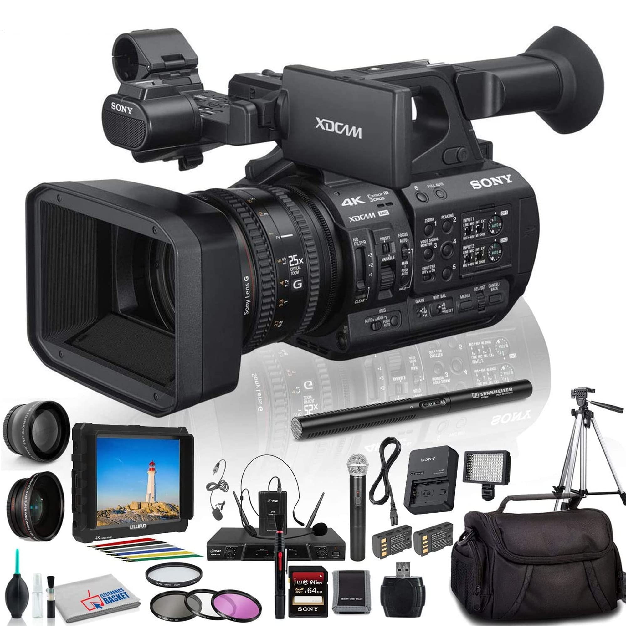 Amazon.com : Sony PXW-Z190V 4K XDCAM Camcorder (PXW-Z190V) with ...