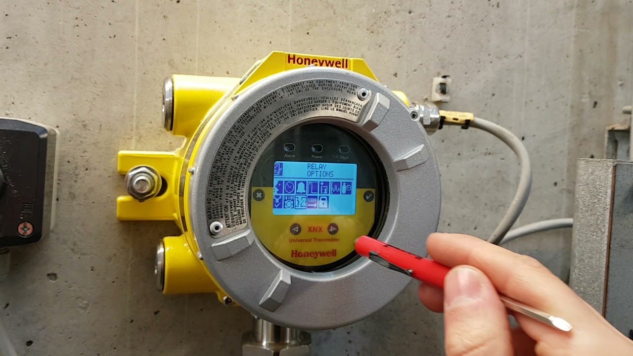 Testing Honeywell ammonia gas alarm XNX transmitter - YouTube