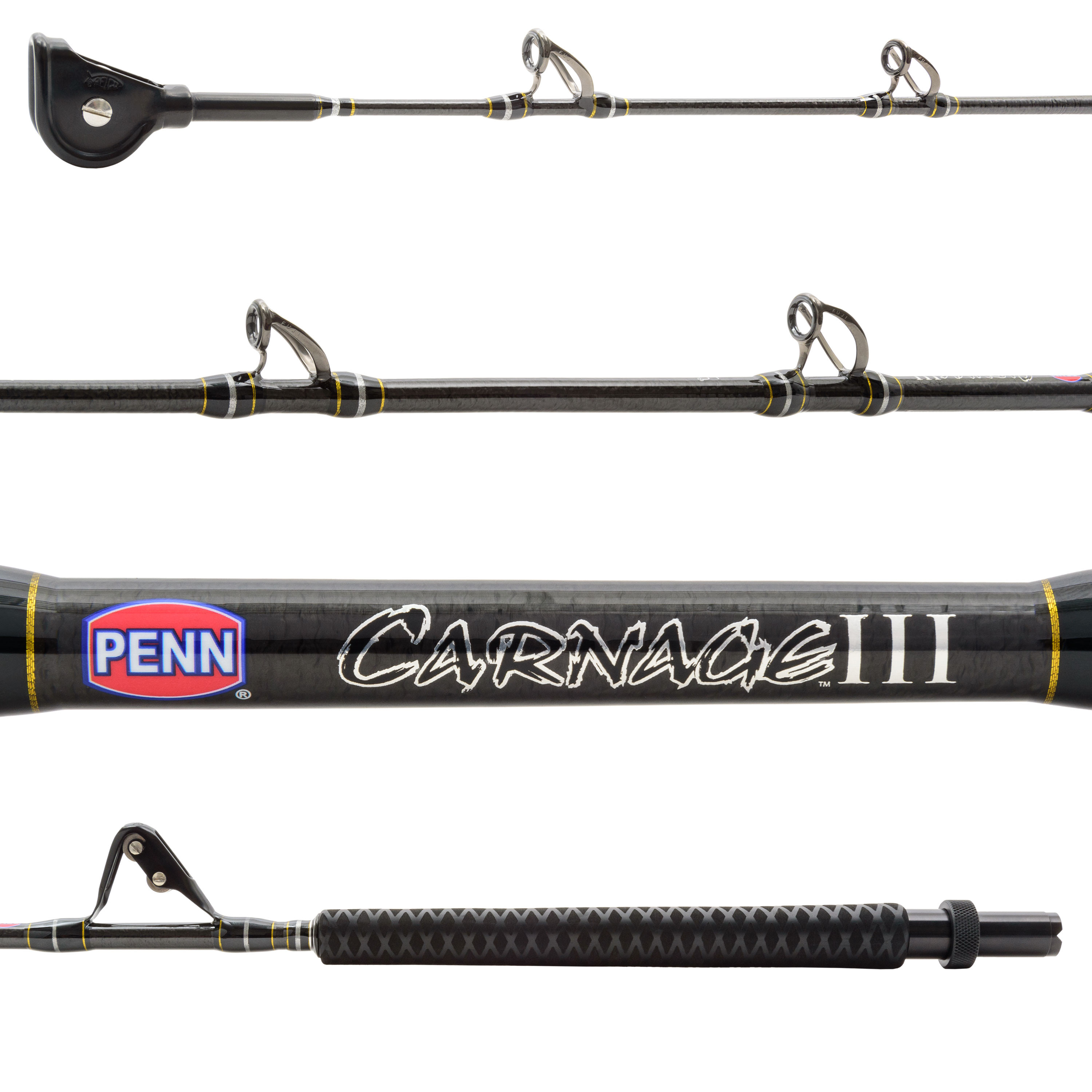 Penn Carnage III Offshore Roller Stripper/Tip Conventional Rods ...