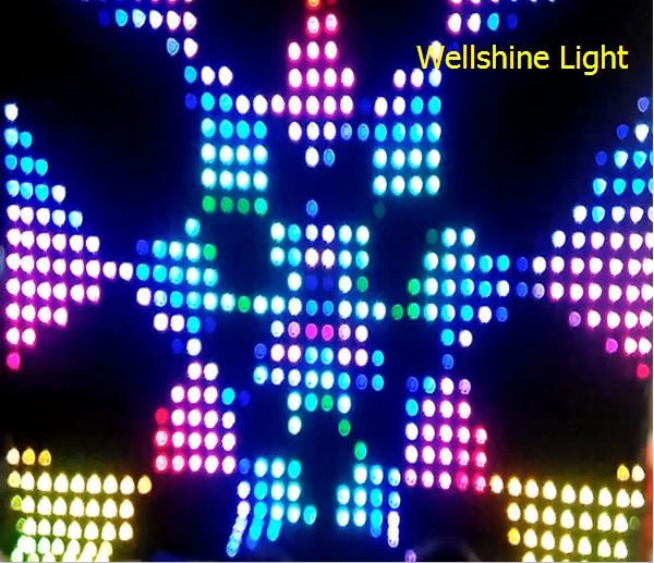 Free Shipping 2m x 4m P18 LED Tricolor 3 in 1 XXX video curtain ...