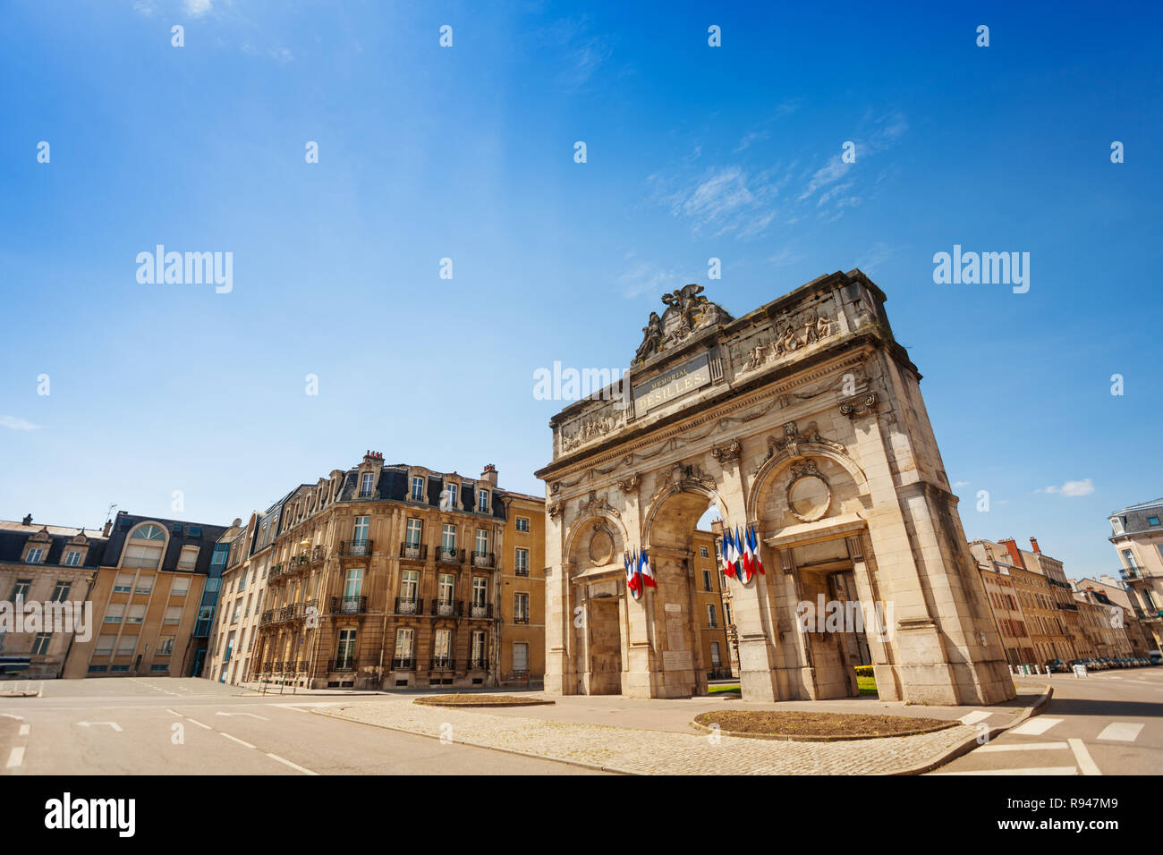 Porte Desilles on Place du Luxembourg in Nancy, the capital of the ...