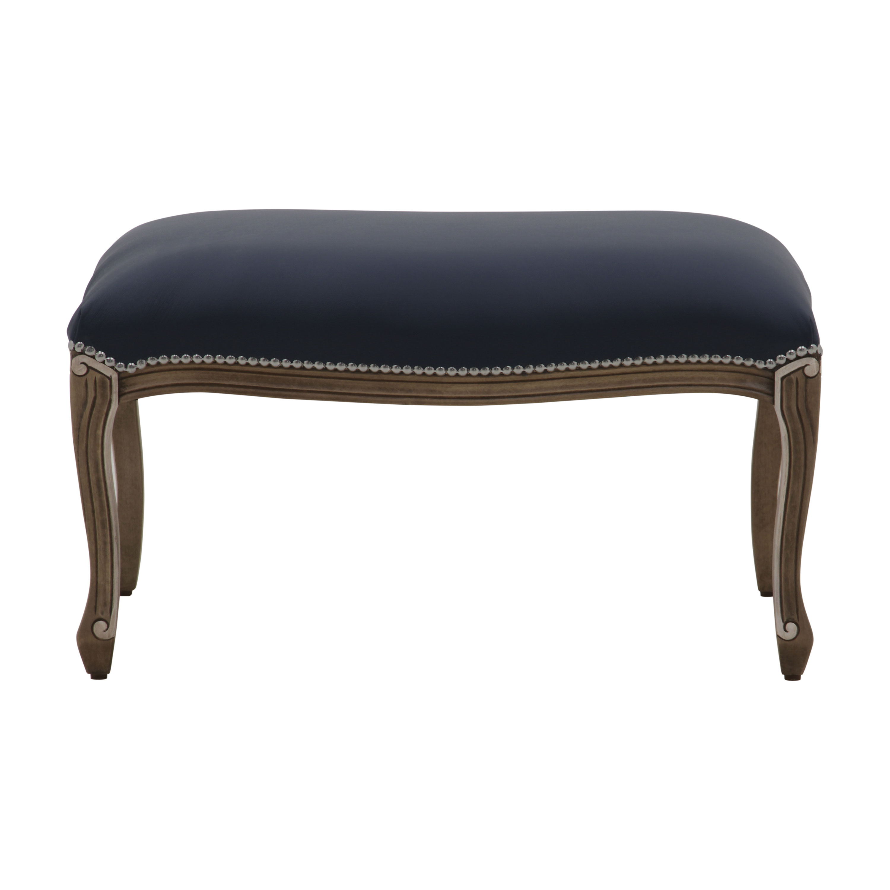 Classic Style Ottoman Made of Wood Elena